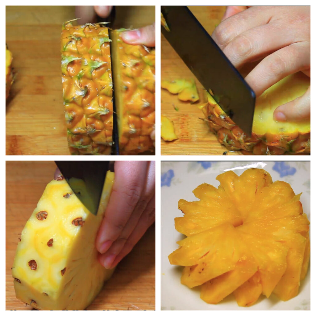 菠萝怎么削皮_在家怎么用菜刀削皮