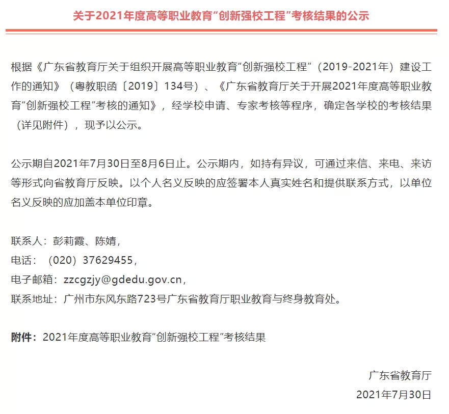 广东省2b学校排名_2021年度高等职业院校排行
