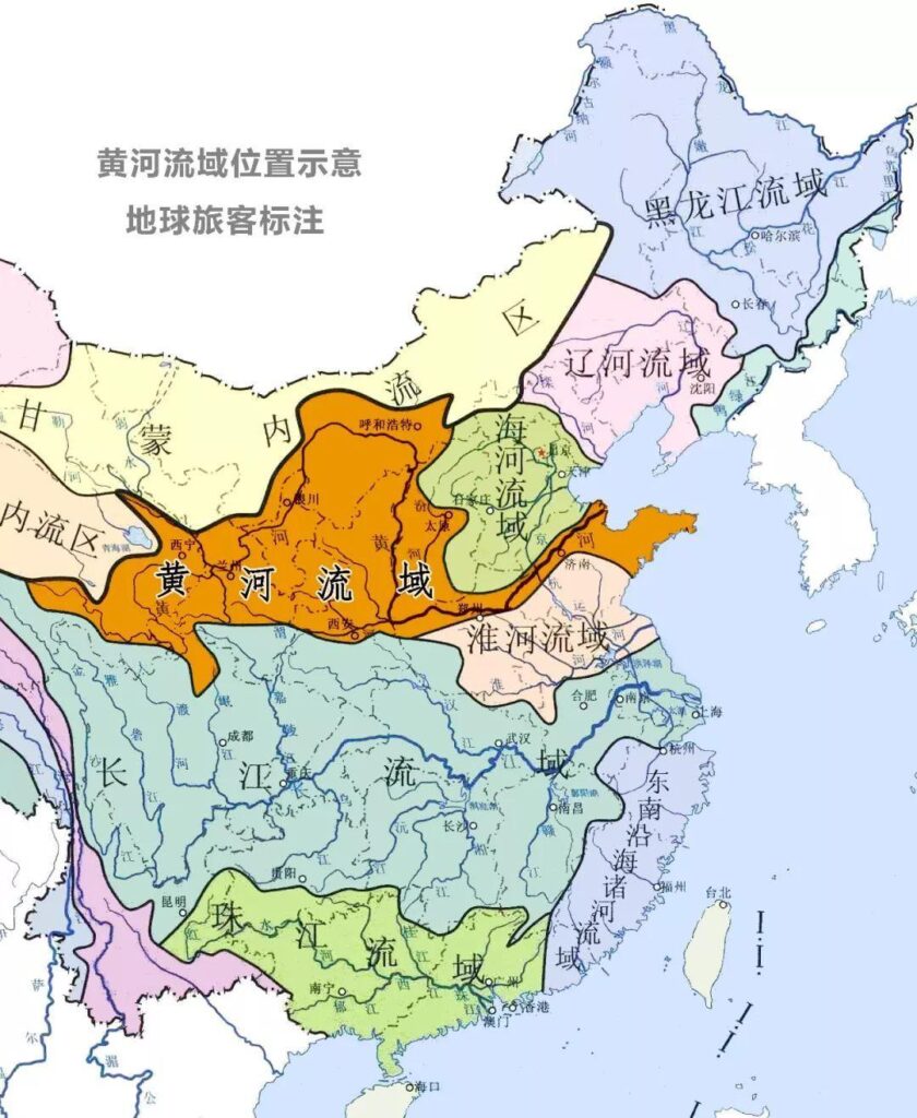 黄河流经哪几个省份_组成流域面积行政区划