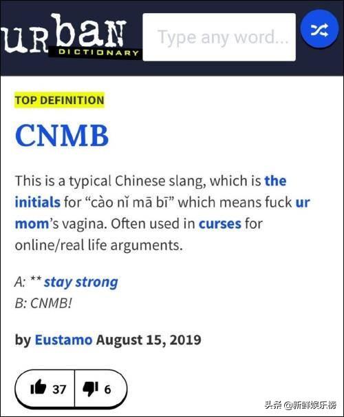 cnmb是什么意思_国骂被收录美国在线词典