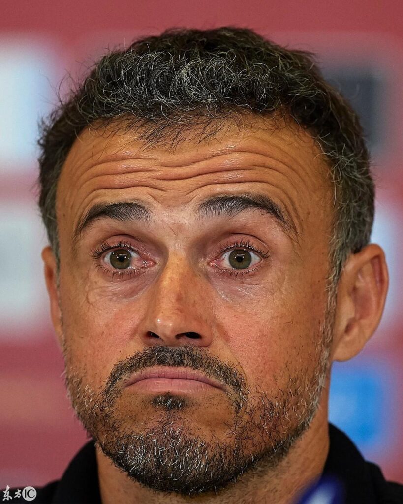 西班牙主教练被气出表情包_