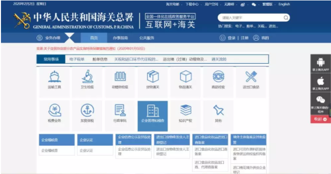 登录中国电子口岸_办理政务服务事项