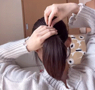 发髻盘发的方法_扁头变圆头的发型