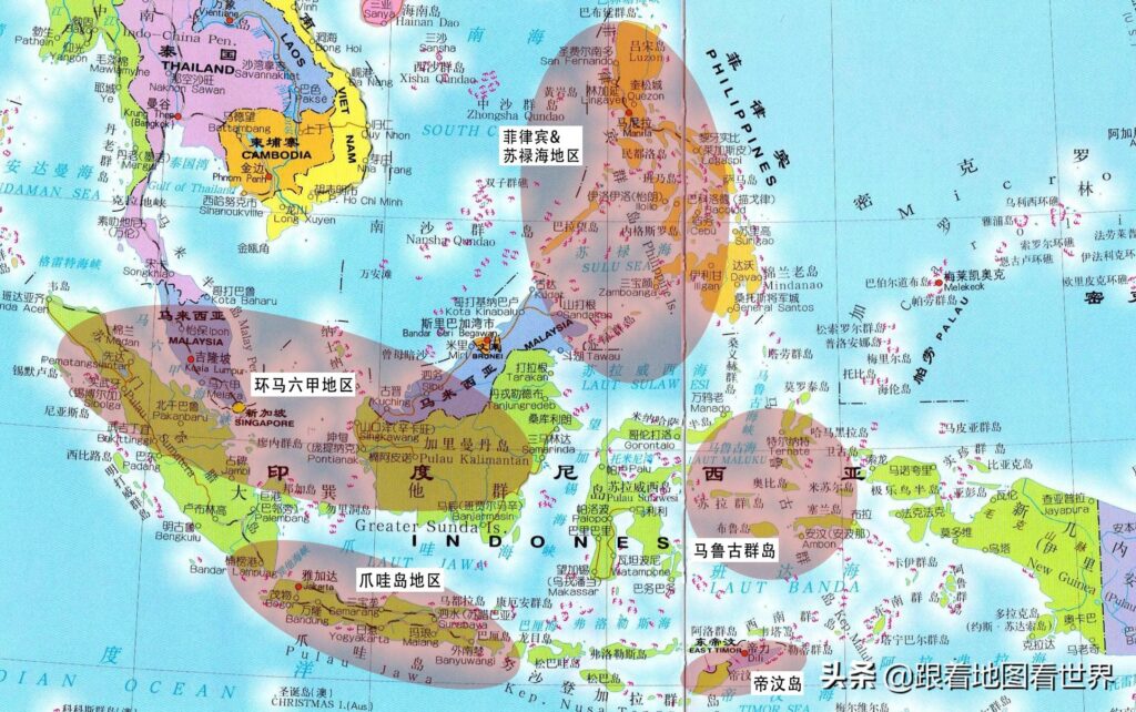东南亚的国家有哪些_东南亚地形图