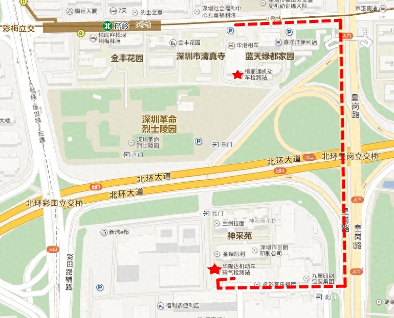 需要去办深圳绿标吗_绿标检测站位置和行车路线