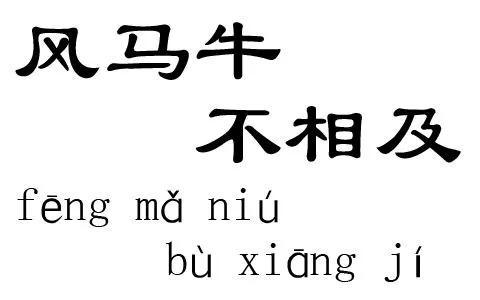 风马牛歇后语下一句，风马牛不相及的意思