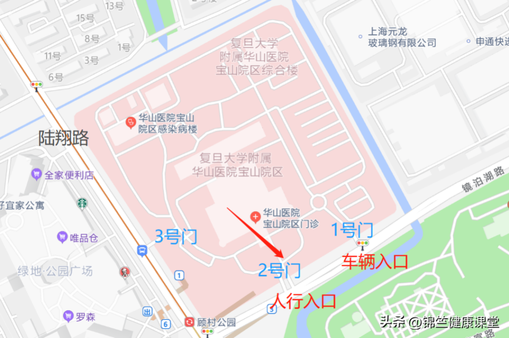 上海华山医院皮肤科地址在哪里，医院实地有什么需要注意的地方