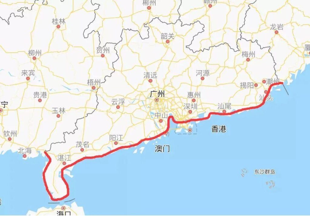 我国的海岸线有多少公里？分布在哪些省份里？